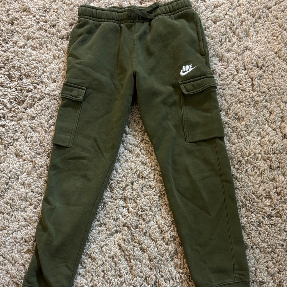 Nike Kids Green Cargo Sweatpants